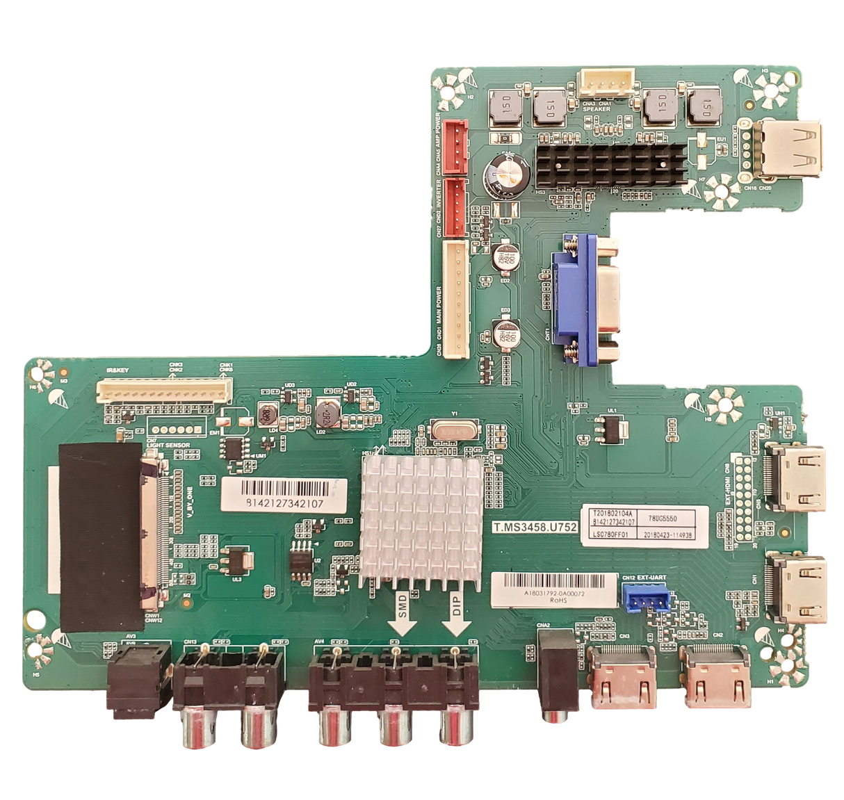 8142127342107 Haier Main Board, T.MS3458.U752, 78UG5550
