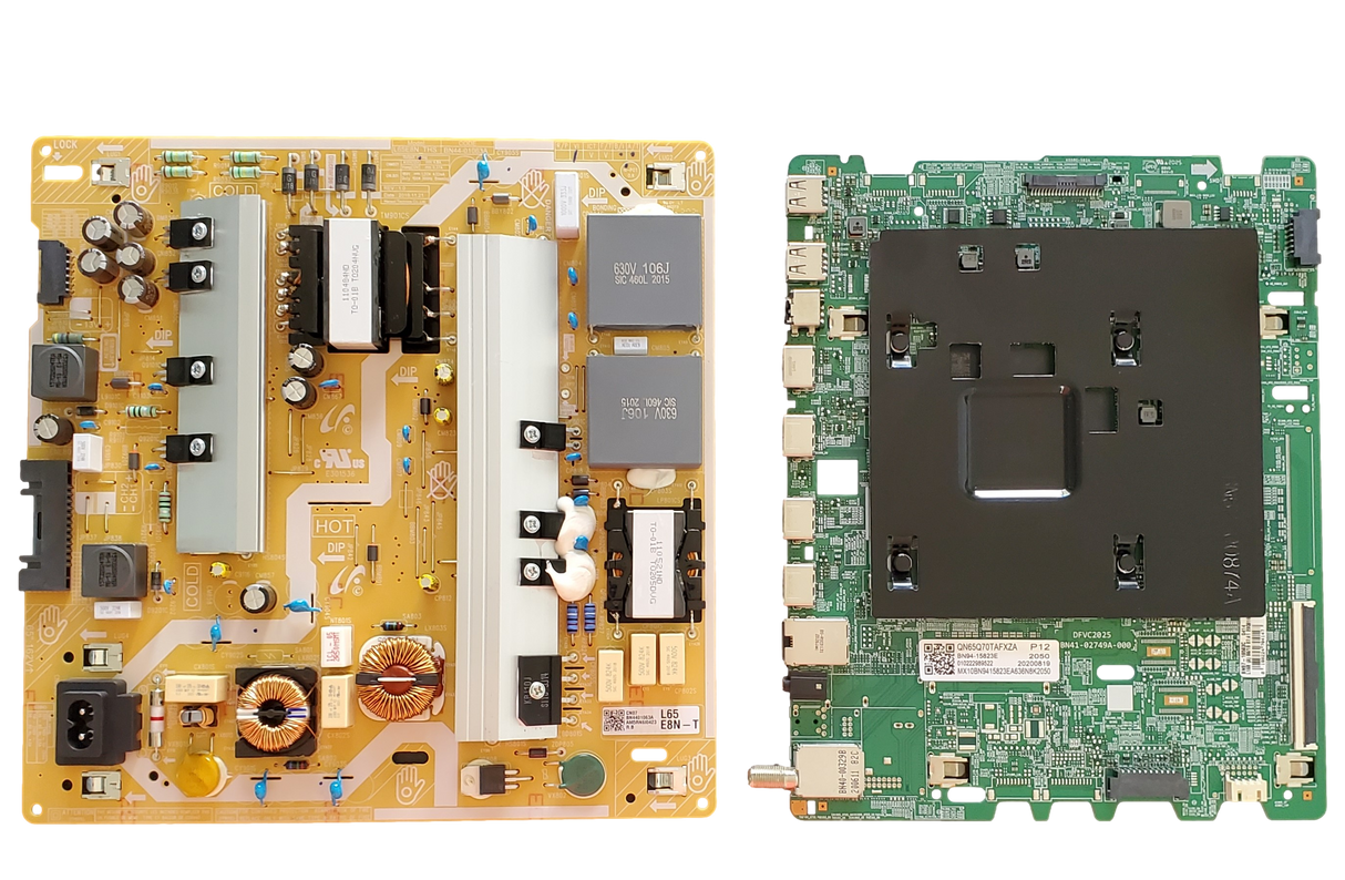 QN65Q70TAFXZA Samsung TV Repair Parts Kit, BN94-15823E Main Board, BN44-01063A Power Supply, QN65Q70TAFXZA CC03, QN65Q70TAFXZA