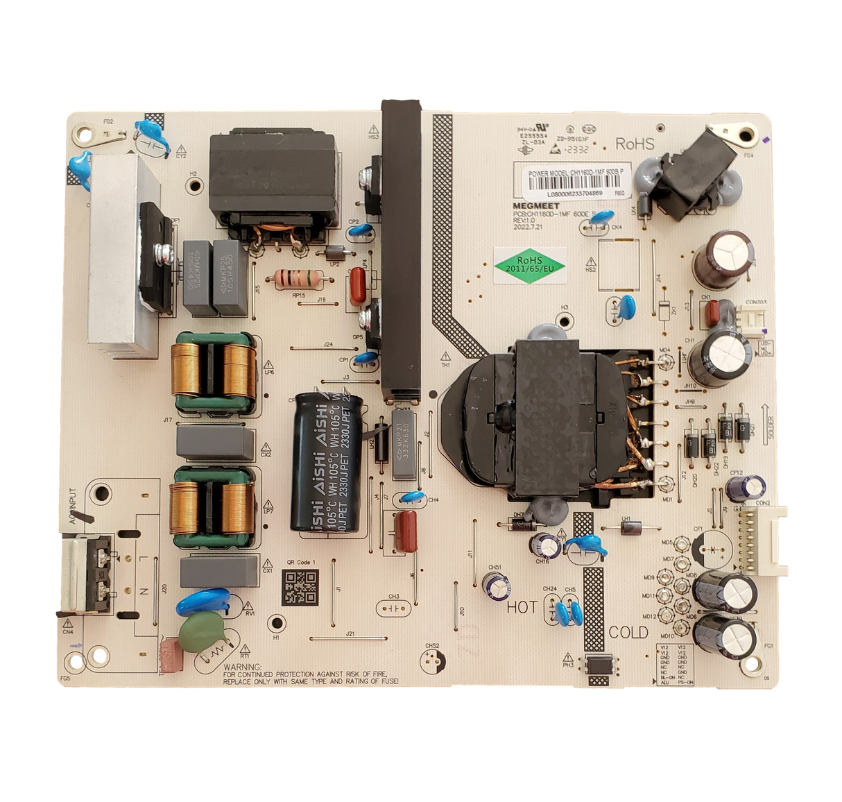 CH1160D-1MF600B ONN/Westinghouse Power Supply, CH1160D-1MF600B, PCB:CH1160D-1MF 600E S, 100012586, WR55UT4212