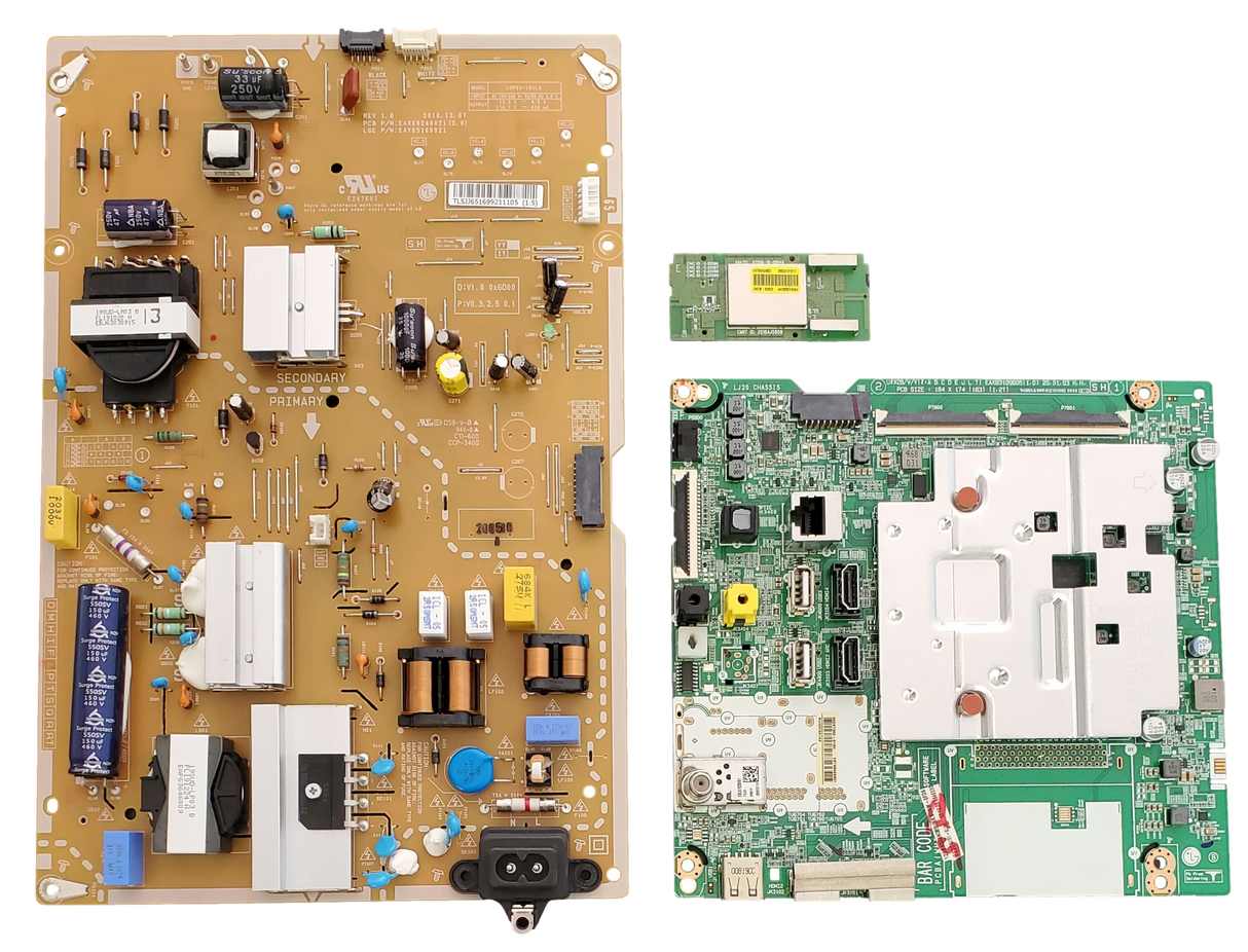 65NANO85UNA LG TV Repair Parts Kit, EBT66463301 Main Board, EAY65169921 Power Supply, EAT64454803 Wifi, 65NANO85UNA.BUSWLOR, 65NANO85UNA