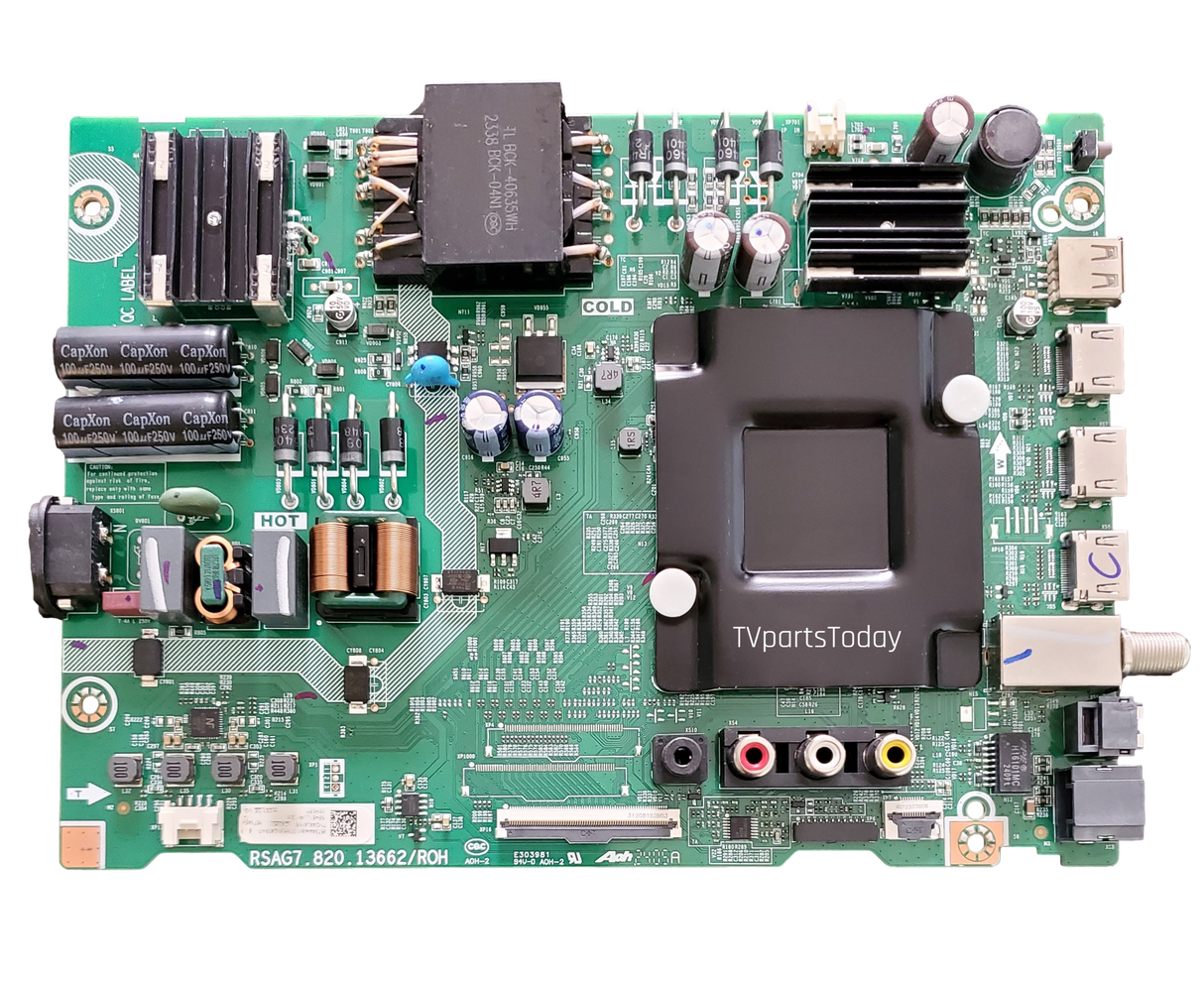 357344A Hisense Main Board/Power Supply, 357344, 357345A, RSAG7.820.13662/ROH, 58R6E5