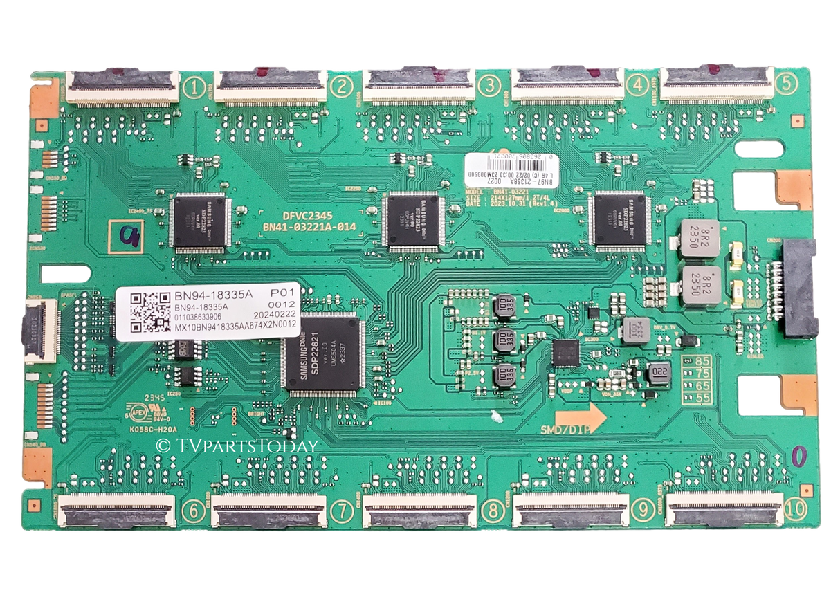 BN94-18335A Samsung LED Driver, BN41-03221A-014, BN97-21368A, QN85QN95DAFXZA