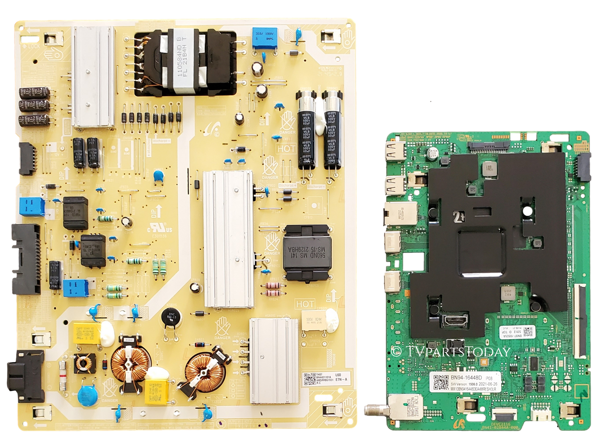 QN60Q60AAFXZA Samsung TV Repair Parts Kit, BN94-16448D Main Board, BN44-01101A Power Supply, QN60Q60AAFXZA UA01, QN60Q60AAFXZA