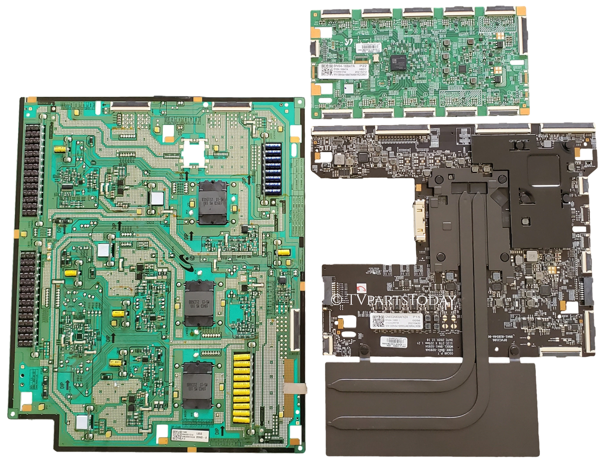 QN65QN800AFXZA Samsung TV Repair Parts Kit, BN94-16881D Main Board, BN44-01131A VSS, BN94-16847A LED Driver, QN65QN800AFXZA AB02, QN65QN800AFXZA