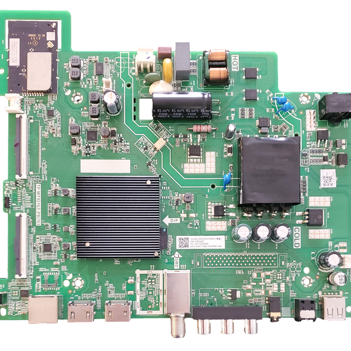 220622 Hisense Main Board / Power Supply Board, 324417, TP.MT9216T