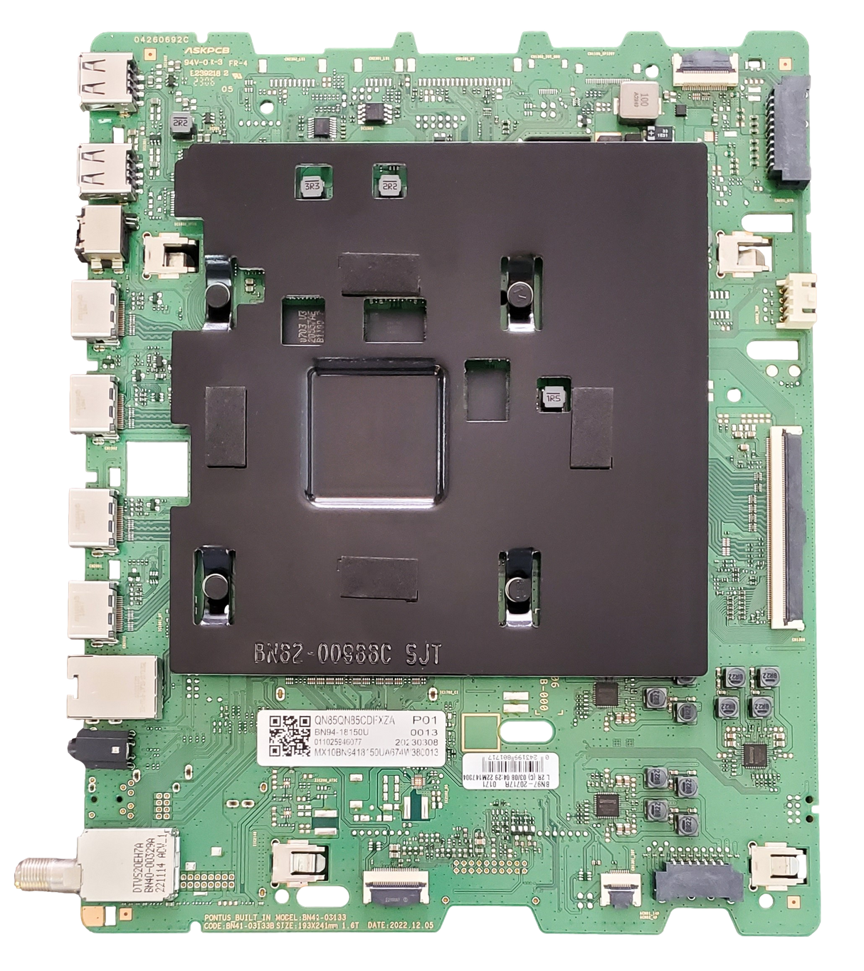 BN94-18150U Samsung Main Board, BN97-20717R, BN41-03133B, QN85QN85CDFXZA AA02, QN85QN85CDFXZA