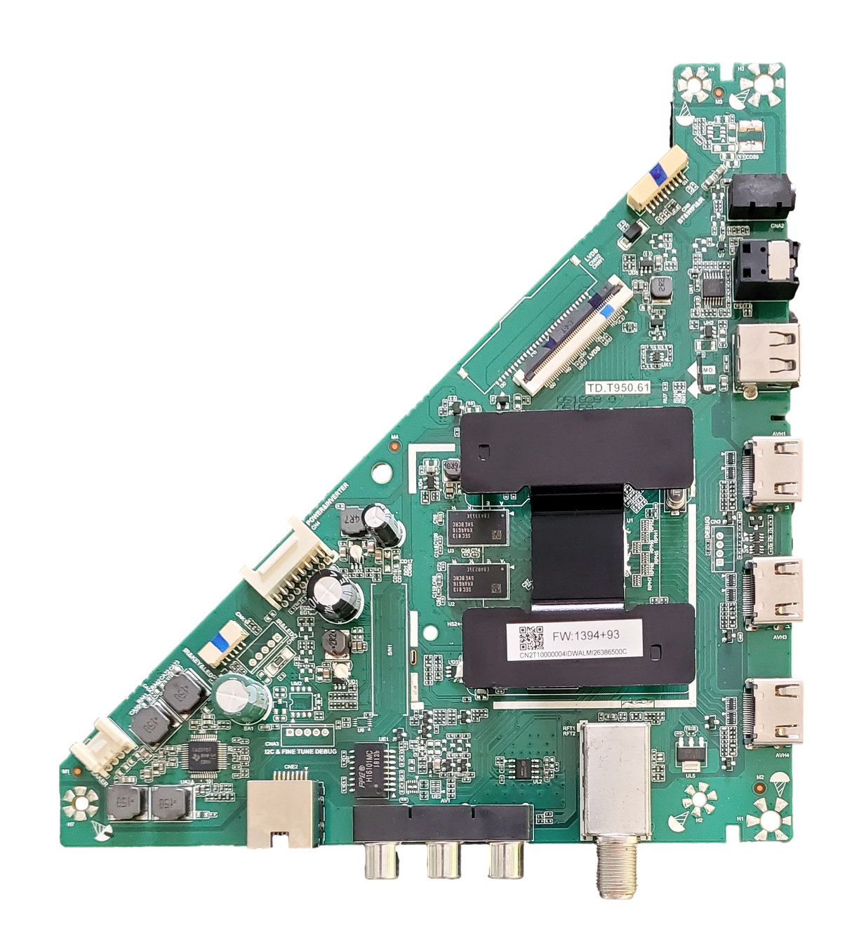 78V0G000020 Toshiba Main Board, CN2T10000004, TD.T950.61, 43LF421U19