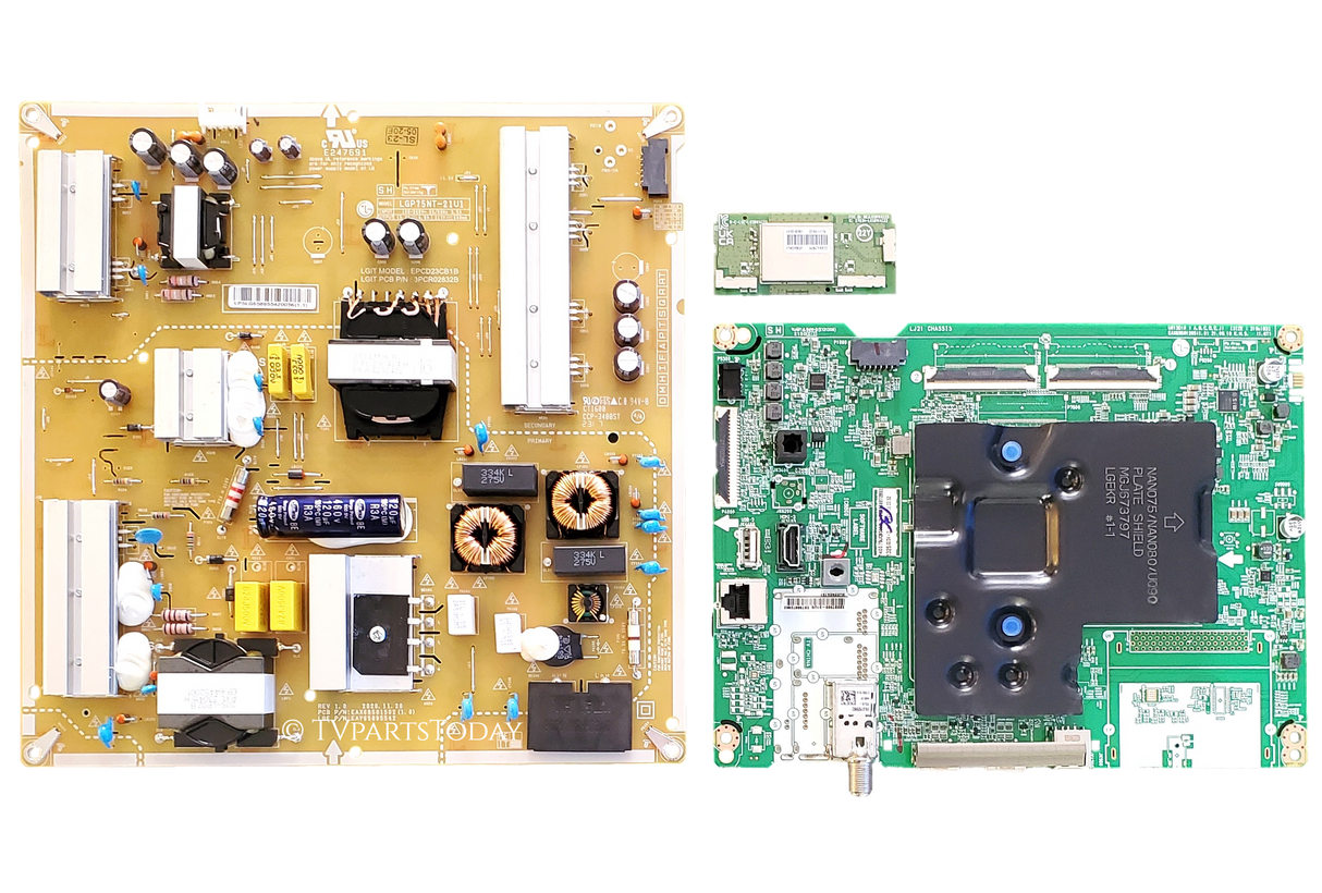 75UQ9000PUD LG TV Repair Parts Kit, EBT66972802 Main Board, EAY65895542 Power Supply, EAT65182001 Wifi, 75UQ9000PUD BUSFLKR, 75UQ9000PUD
