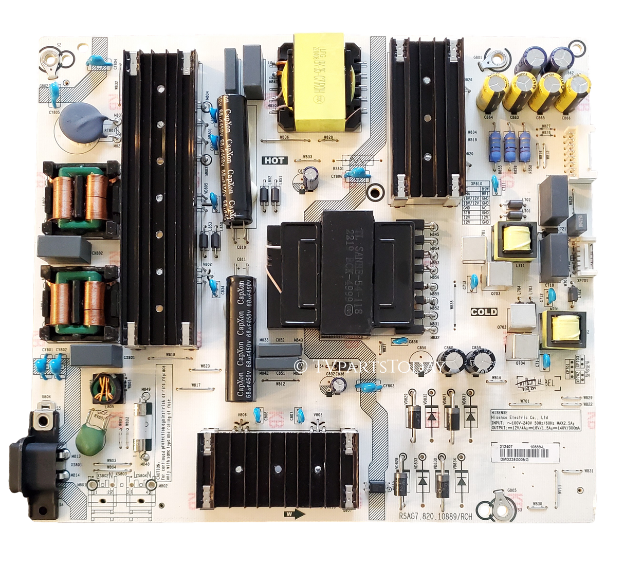 312407 Hisense Power Supply, 312407, 10889-L, RSAG7.820.10889/ROH, 70A6H