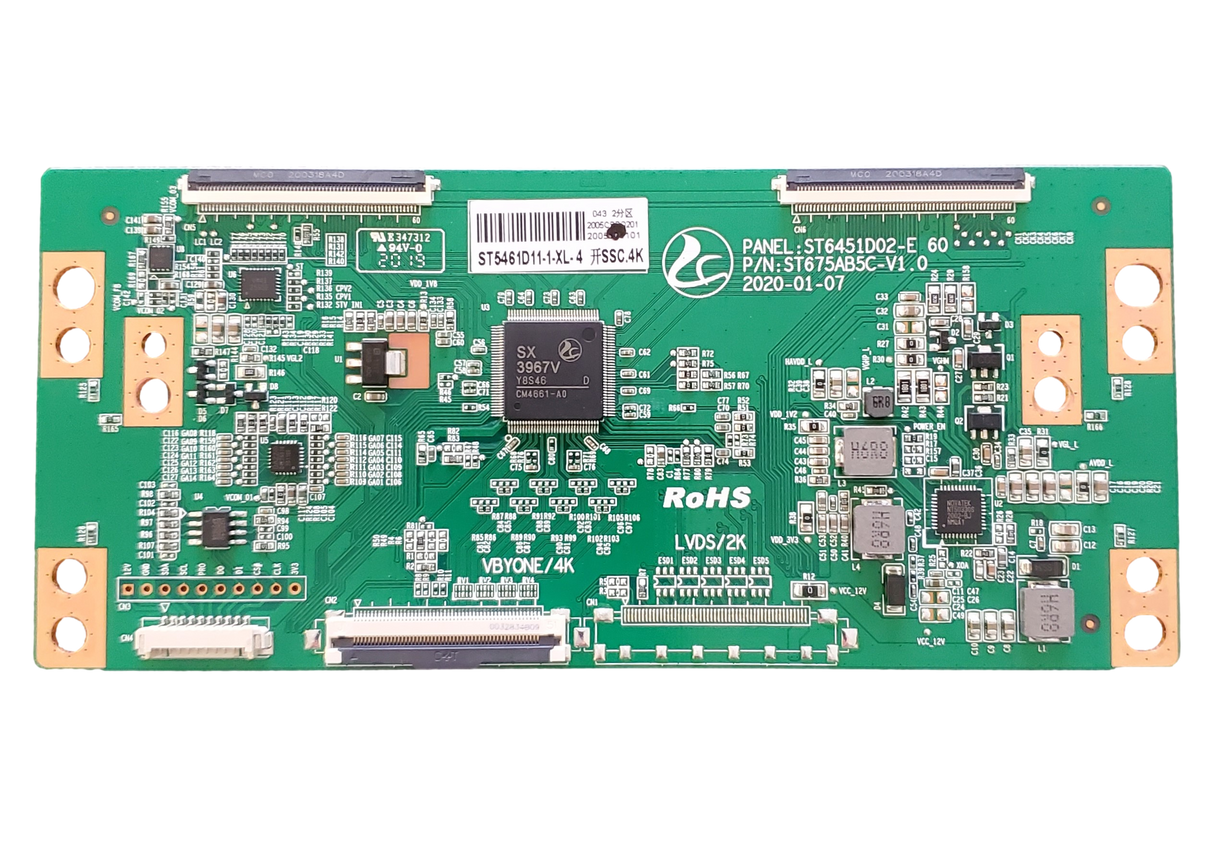 ST5461D11-1-XL-4 Sceptre T-Con, ST675AB5C-V1.0, N55