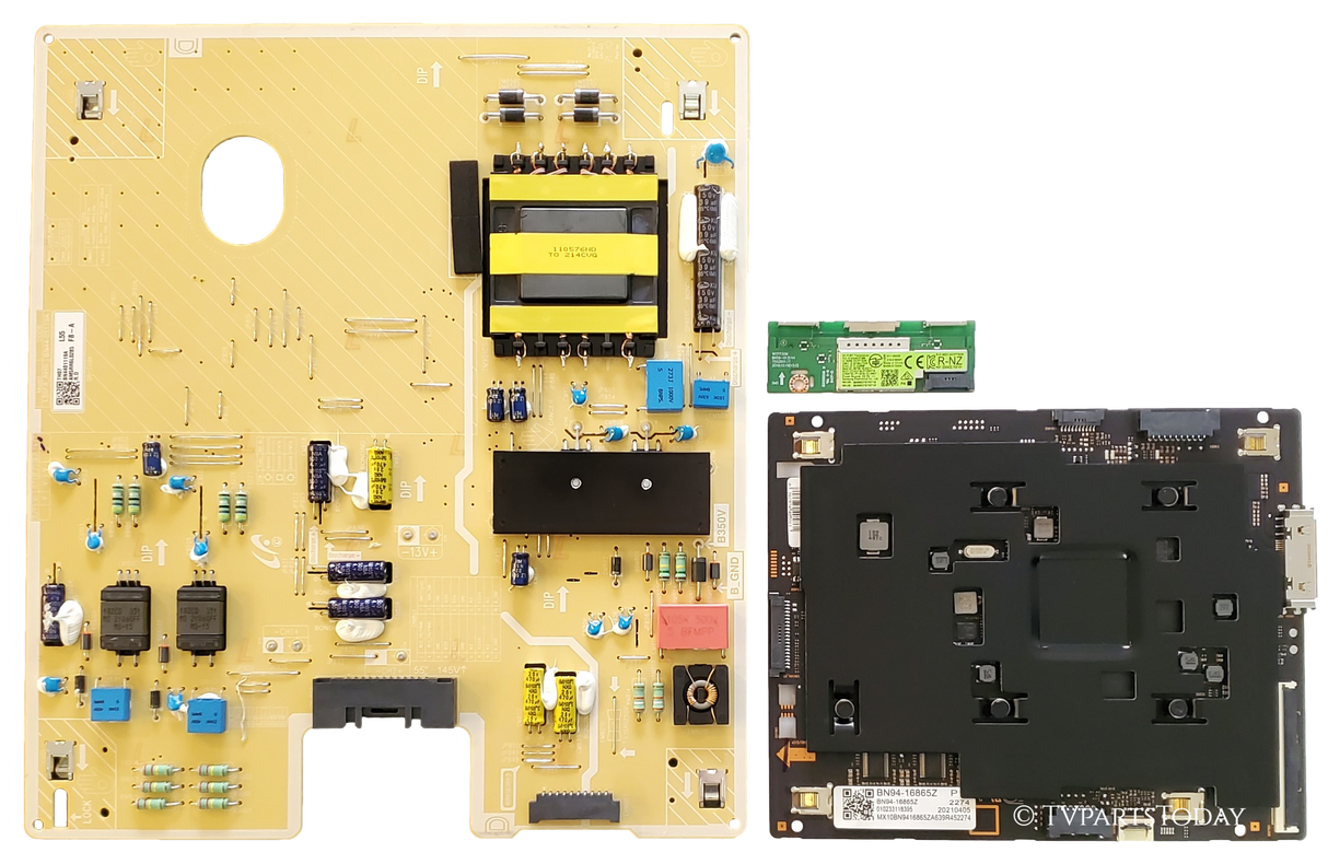 QN55LS03AAFXZA Samsung TV Repair Parts Kit, BN94-16865Z Main Board, BN44-01119A Power Supply, BN55-01333A Wifi, QN55LS03AAFXZA CA01, QN55LS03AAFXZA