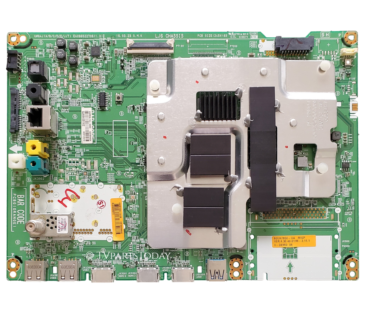 EBT64339508 LG Main Board, EAX66522706(1.0), EBT64339508, 60UH7650-UA