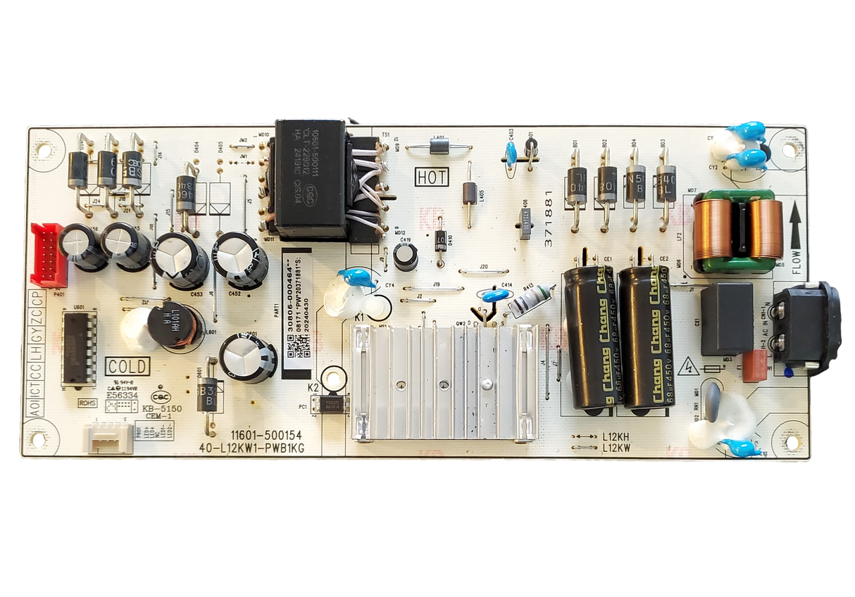 30805-000464, TCL Power Supply Board, 11601-500154, 40-L12KW1-PWB1KG, 50G31, 50S451, 50S450F