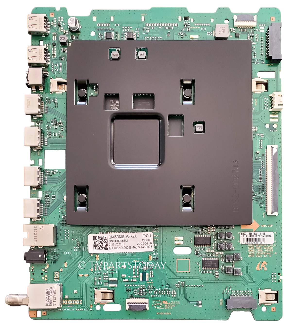 BN94-00058M Samsung Main Board, BN94-17214H, BN97-18813W, BN41-02855D, QN65QN85DAFXZA, QN65AN85DAFXZA