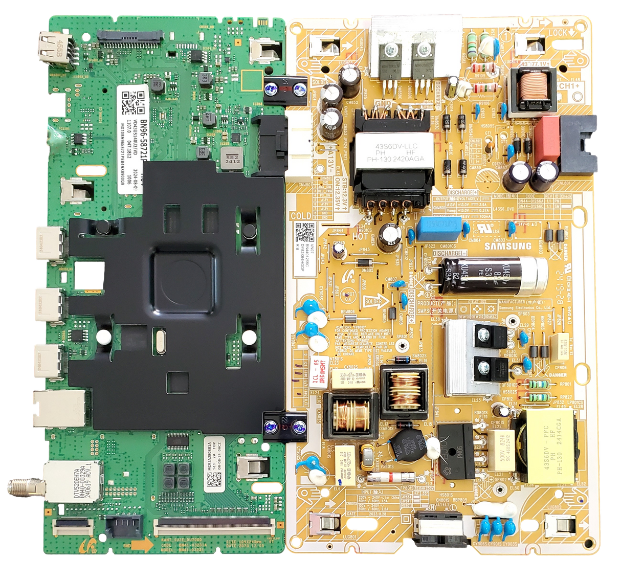 BN96-58721P-Combo Samsung Main Board/Power Supply, BN96-58721P, BN41-03231A, BN44-01266C, UN43DU7200FXZA