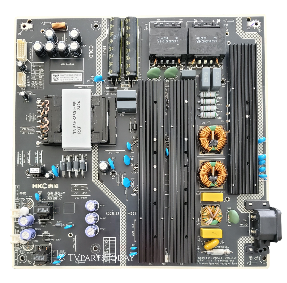 E0133-002310 TCL Power Supply, 260132008861, 240710-004383, HKL-850408, 85Q550F