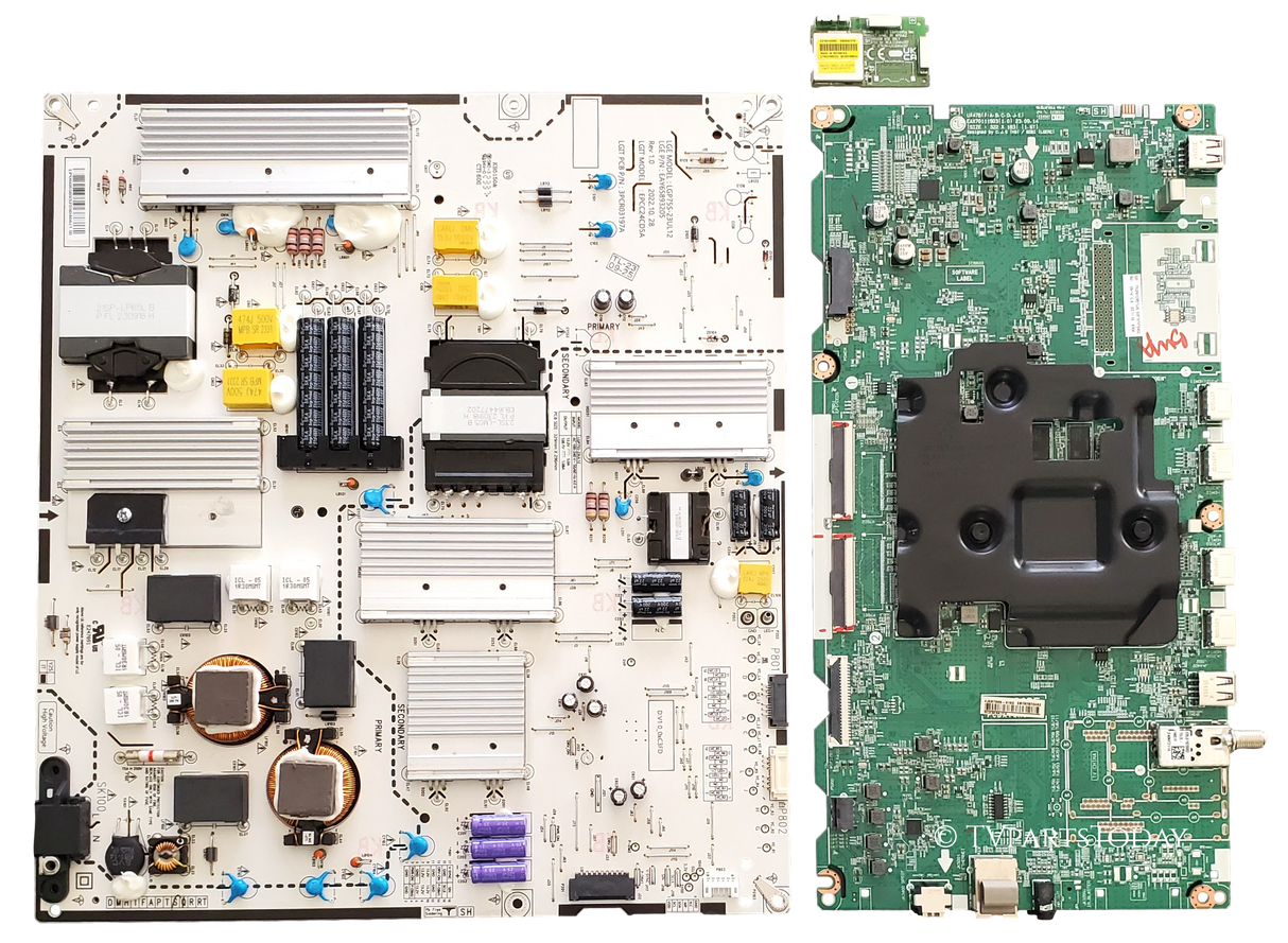 75QNED85TUA LG TV Repair Parts Kit, EBT67872402 Main Board, EAY65893205 Power Supply, EAT65193302 Wifi, 75QNED85TUA.BUSCLKR, 75QNED85TUA