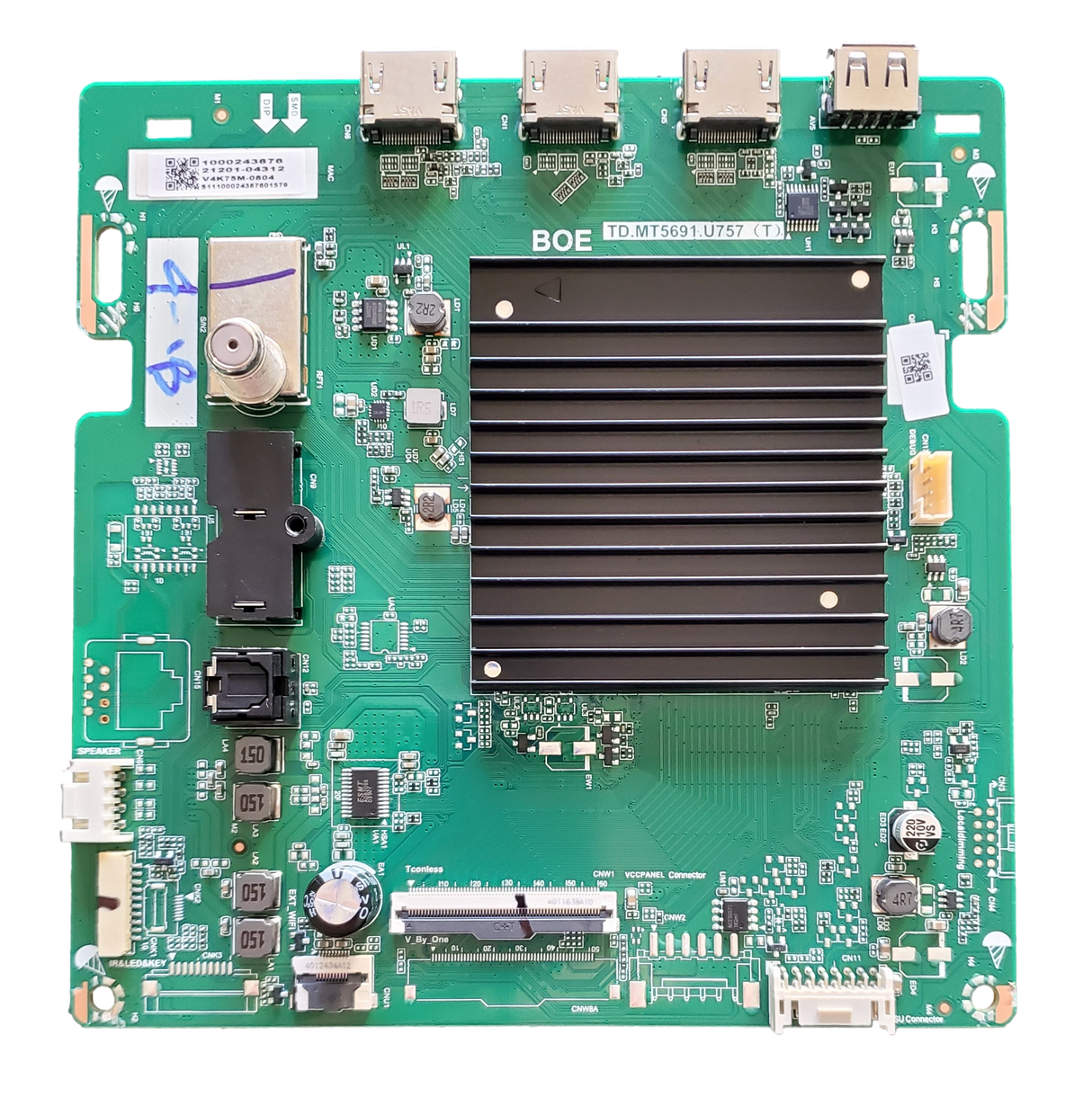 21201-04312 Vizio Main Board, TD.MT5691.U757, 21201-04312, V4K75M-0804