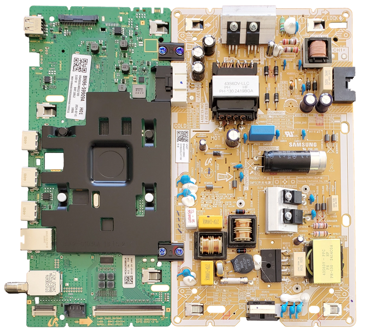 BN96-59909A-Combo Samsung Main Board/Power Supply BN44-01266C, BN41-03231A, UN43DU7200FXZA