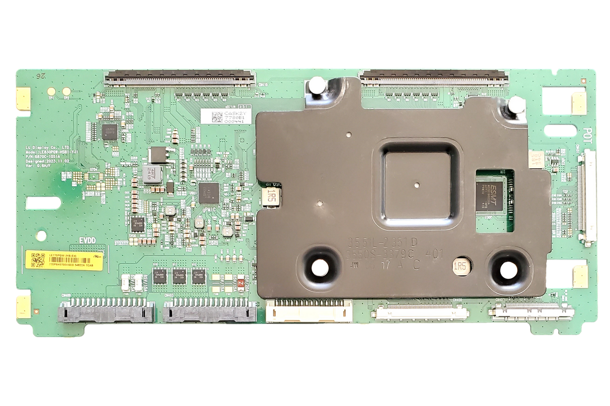 6871L-7780B Samsung T-Con Board, 6870C-1051A, 7780B1, QN77S84DBEXZA