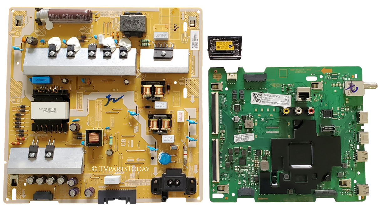 UN65TU8300FXZA Samsung TV Repair parts Kit, BN94-16427D Main Board, BN44-00932T Power Supply, BN59-01342A Wifi, UN65TU8300FXZA FA01, FC02, UN65TU8300FXZA