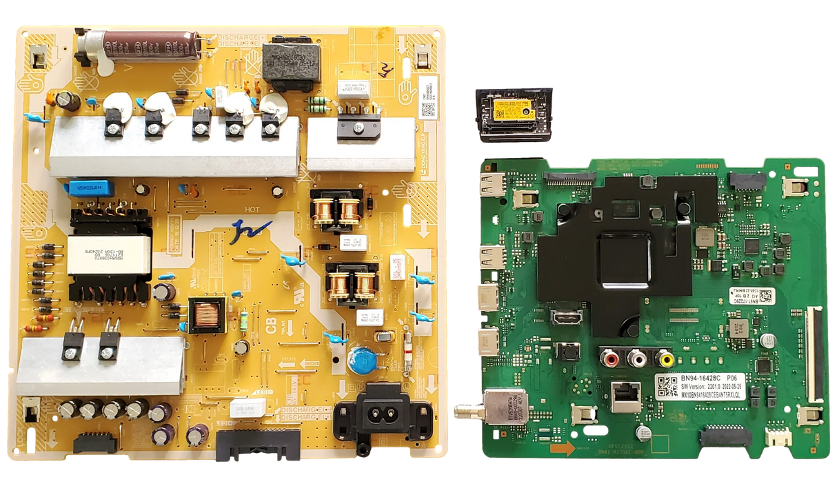 UN65TU8300FXZA Samsung TV Repair parts Kit, BN94-16428C Main Board, BN44-00932T Power Supply, BN59-01342A Wifi, UN65TU8300FXZA CI05, CE06, UN65TU8300FXZA