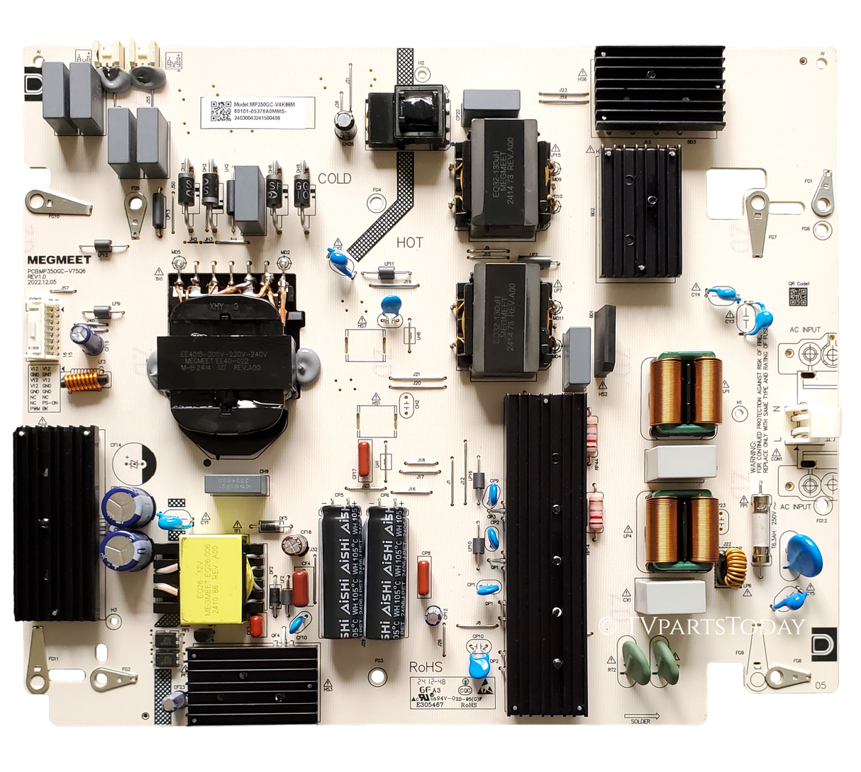 60101-05376 Vizio Power Supply, 60101-05376, MP350GC-V4K86M, V4K86C-0804