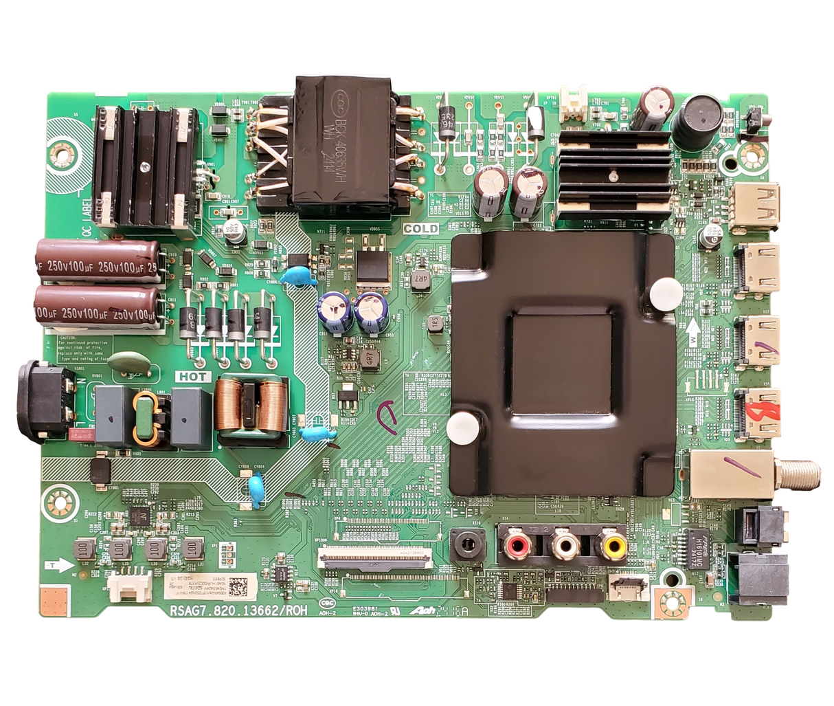 406549A Hisense Main Board, 406549A, 406548A, RSAG7.820.13662/ROH, 50R6E5