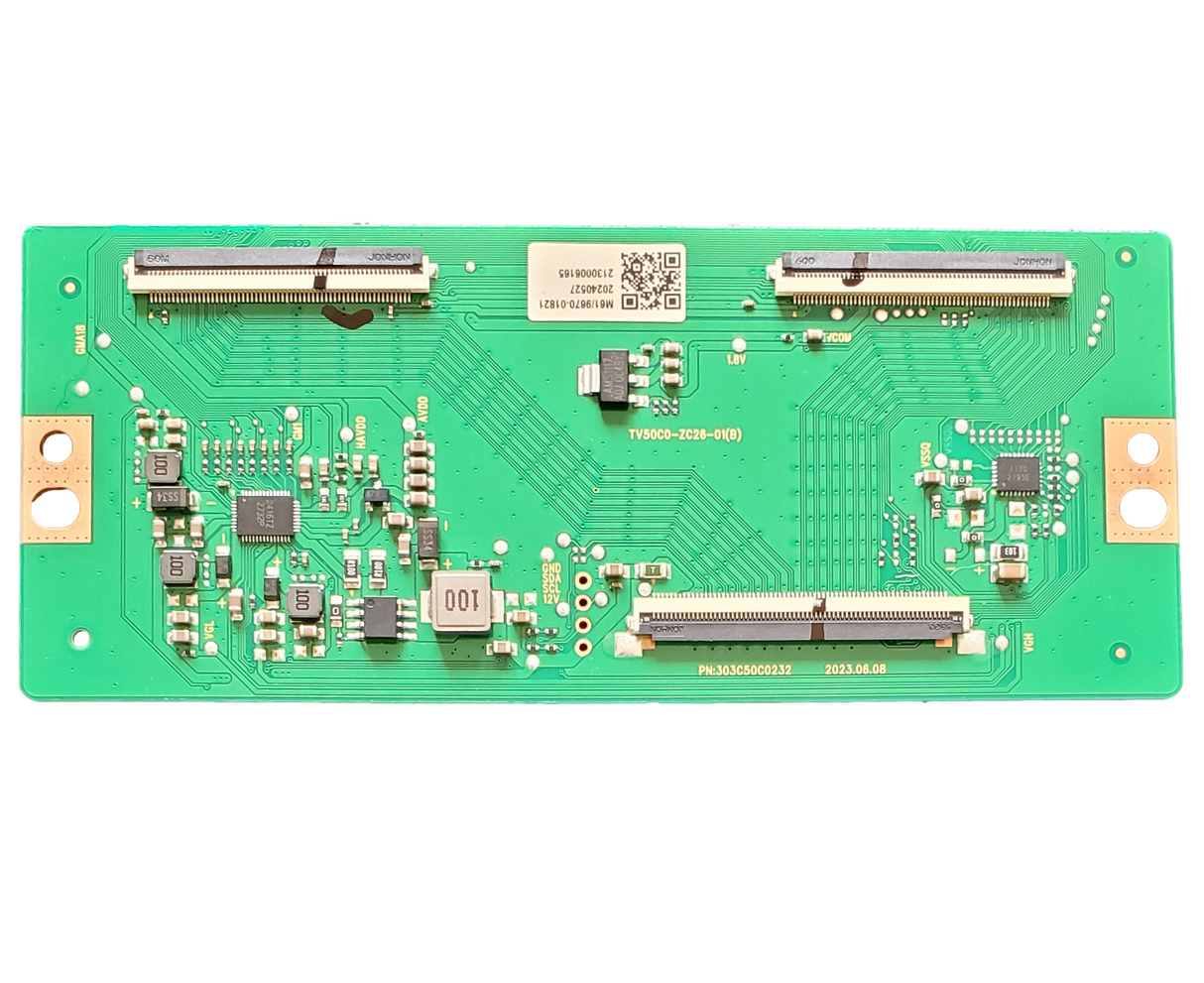 513C50C0M61 Onn T-Con Board, 303C50C0232, TV50C0-ZC26-01(B), 100012587