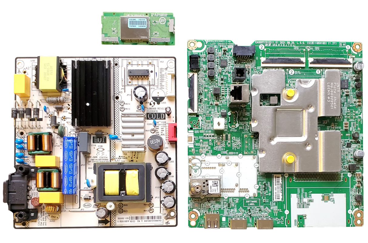 50UP7000PUA LG TV Repair Parts Kit, EBR33934502 Main Board, 81-PBE050-H4B07AP Power Supply, EAT65166902 Wifi, 50UP7000PUA.CUSYLH, 50UP7000PUA