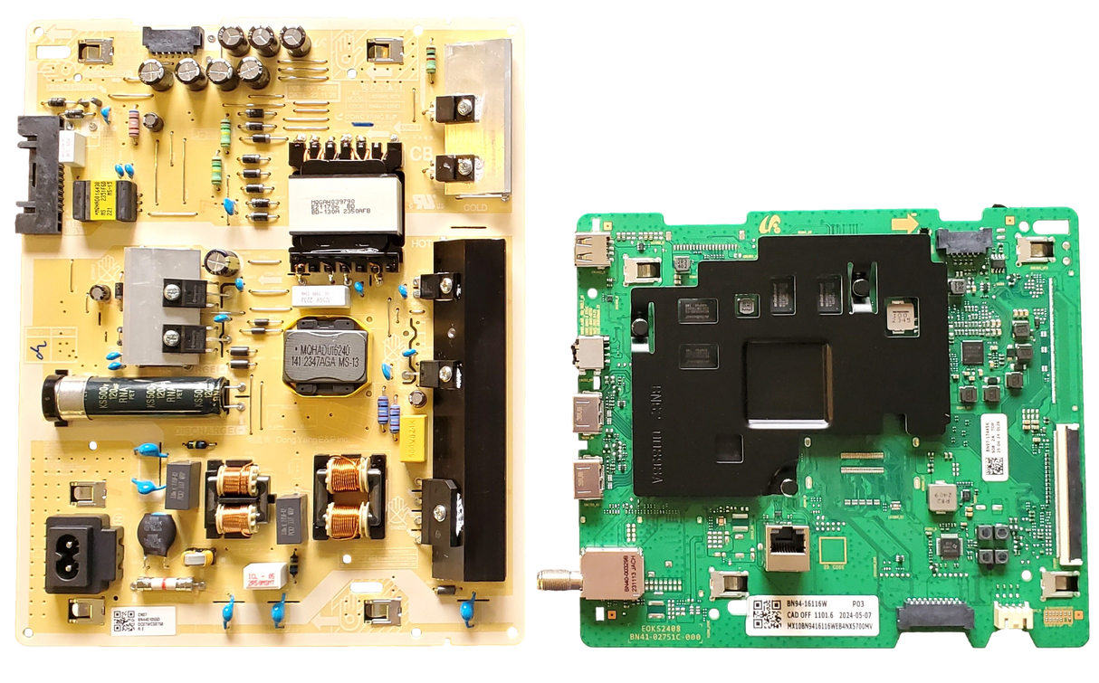 UN65TU690TFXZA Samsung TV Repair Parts Kit, BN94-16116W Main Board, BN44-01055D Power Supply, UN65TU690TFXZA C348, UN65TU690TFXZA