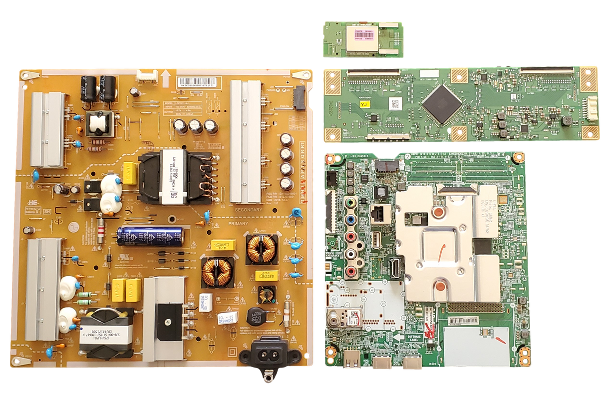 70UN7370PUC LG TV Repair Parts Kit, EBT66434602 Main board, EAY65248601 Power Supply, RUNTK0334FVYJ T-Con, EAT64897302 Wifi, 70UN7370PUC