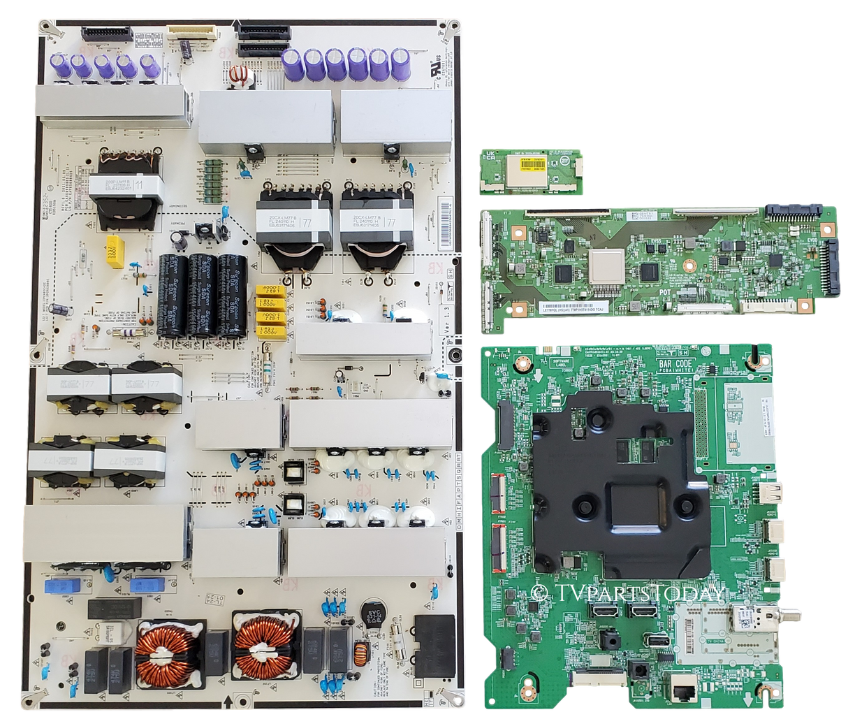 OLED77B4PUA LG TV Repair Parts Kit, EBT67795802 Main Board, EAY65689425 Power Supply, 6871L-7669A T-Con, EAT65167004 Wifi, OLED77B4PUA