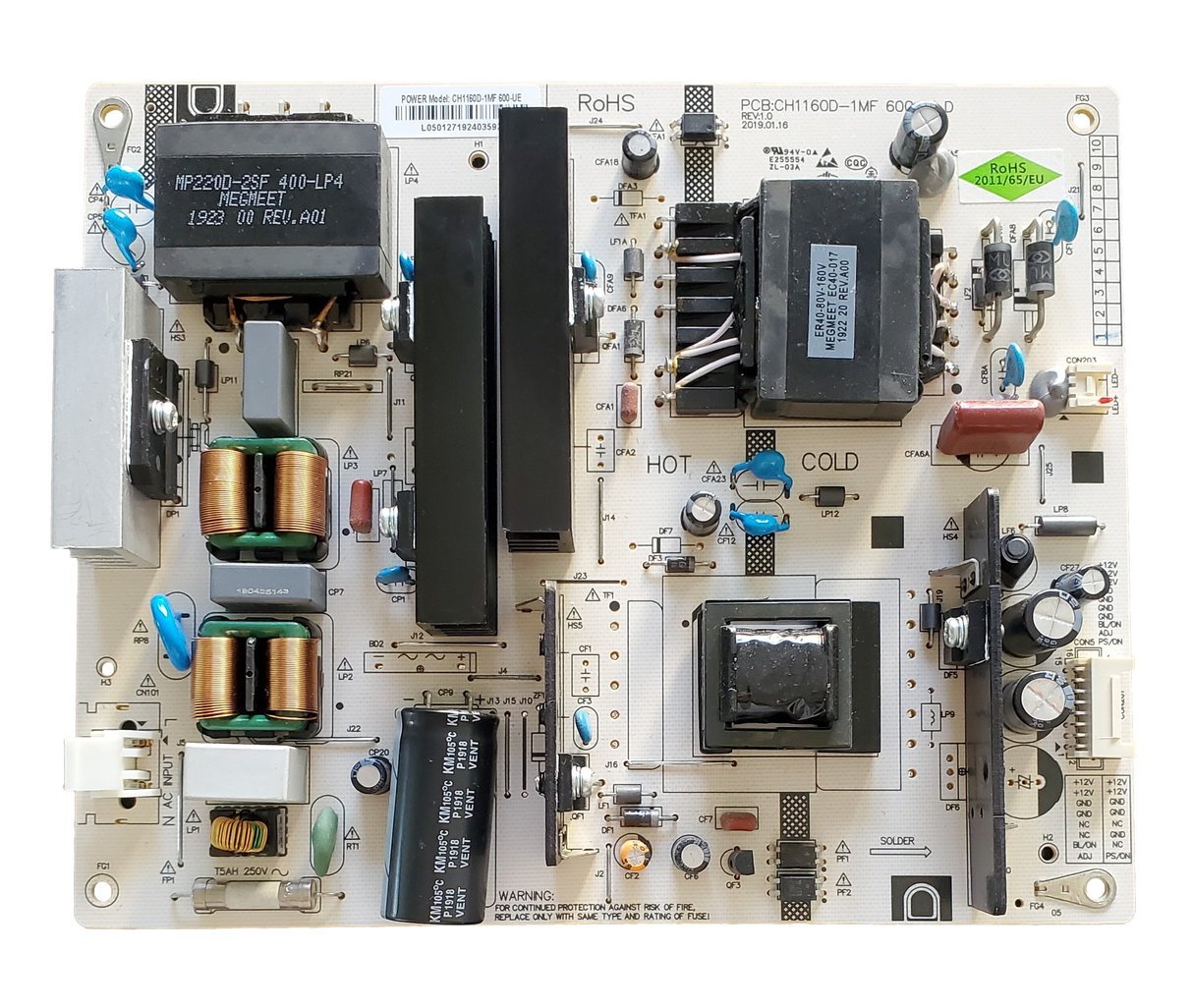CH1160D-1MF600-UE ONN Power Supply, CH1160D-1MF600-UE, PCB:CH1160D-1MF 600-U D, 100005843, 100005396