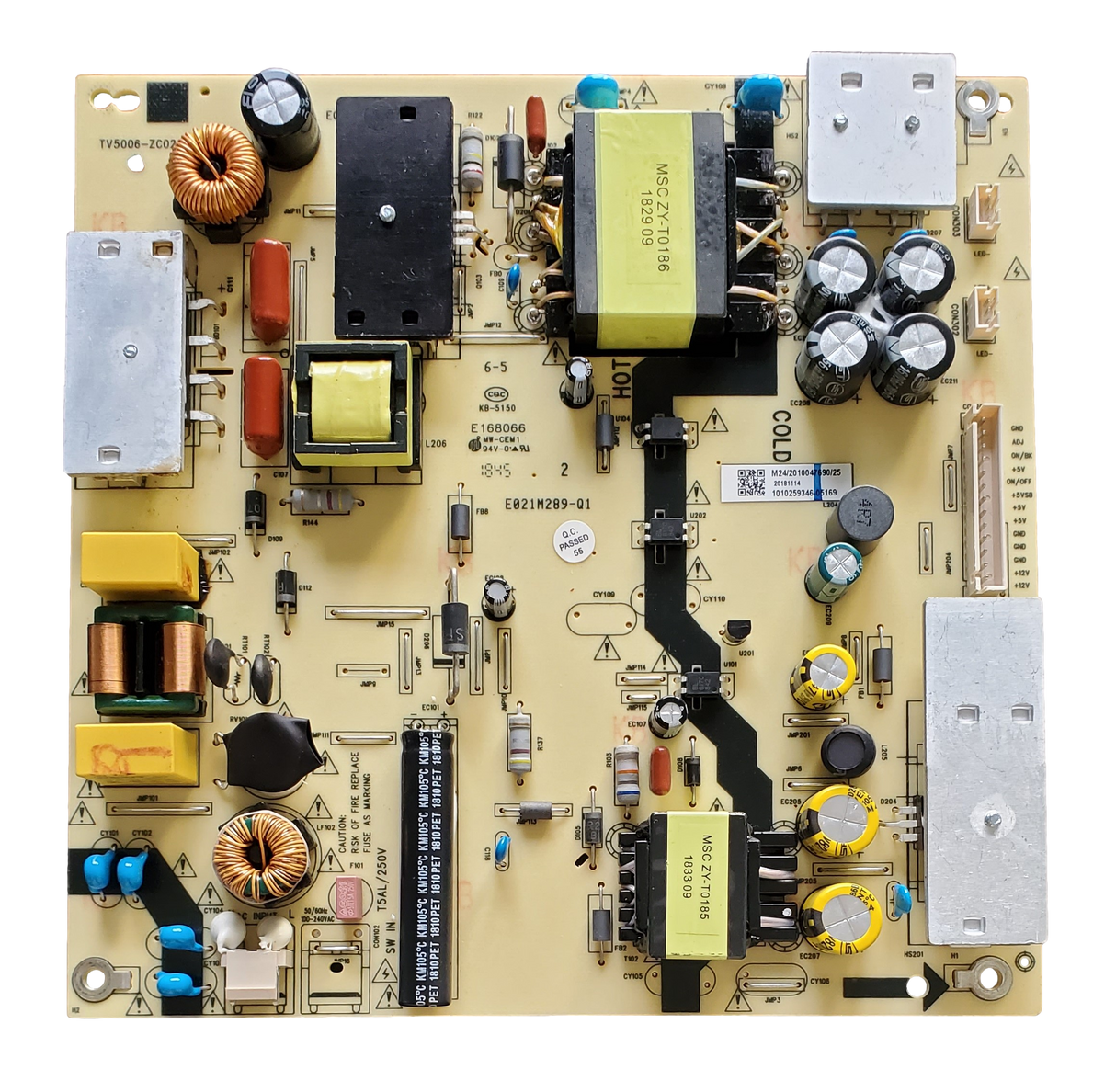 514C5006M24 Hitachi Power Supply, TV5006-ZC02-02, M24, E021M289-Q1, 58C61