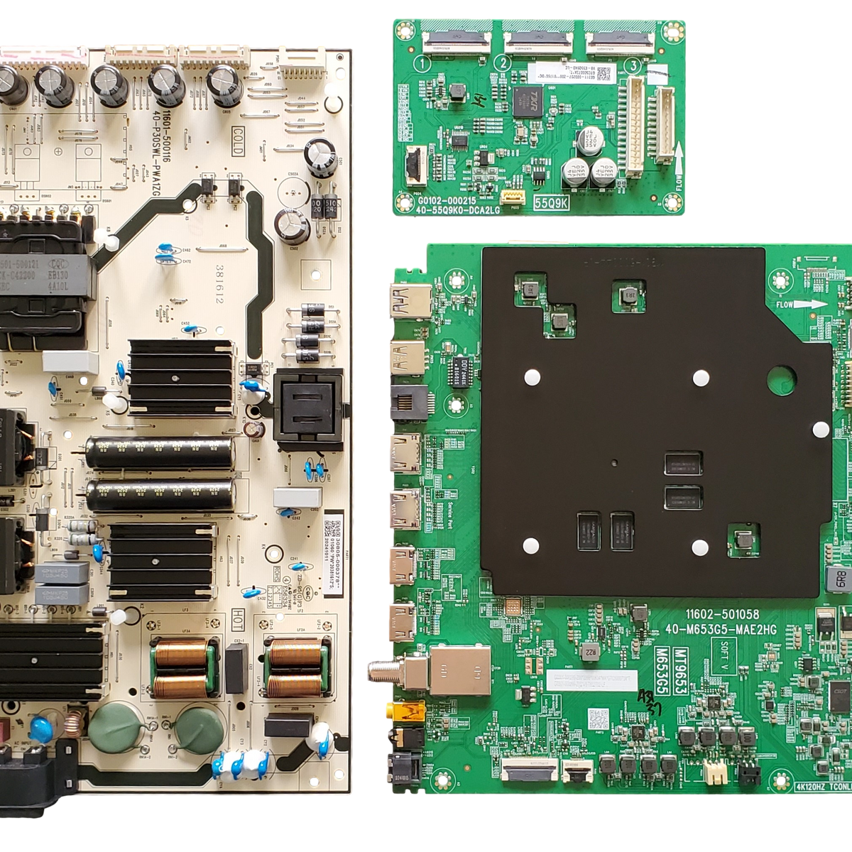 55QM751G TCL TV Repair Parts Kit, G0301-000299 Main Board, 30805