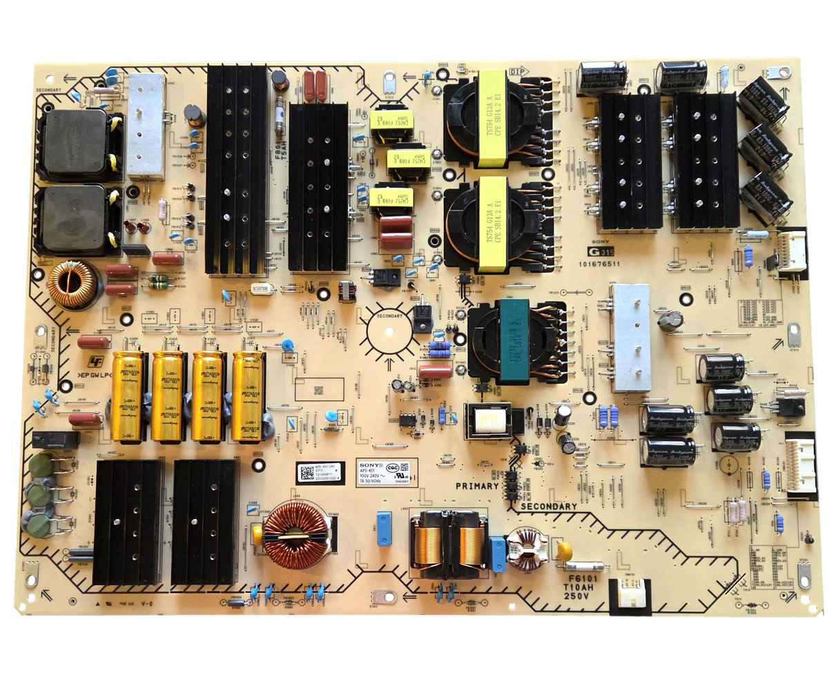 1-016-568-11 Sony Power Supply Board, APS-451, G315, 101656811 , XR-85X95L