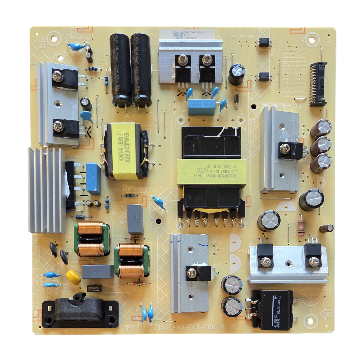 ADTVN6315ABJ Vizio Power Supply, 715GE465-P01-000-B03R, V4K70M-0801