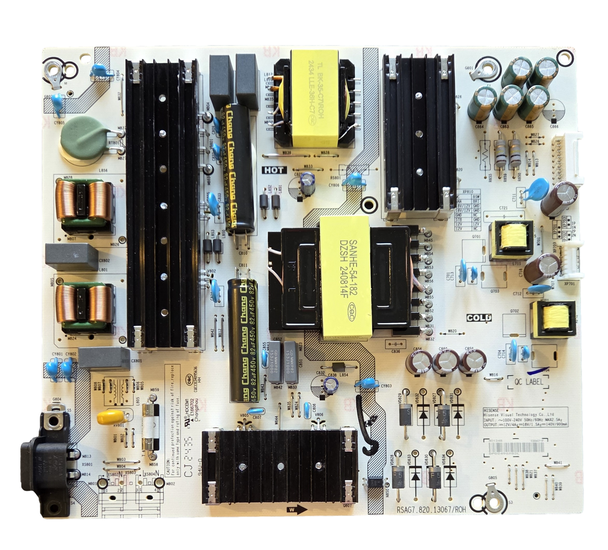 401248 Hisense Power Supply Board, RSAG7.820.13067/ROH , 70R6E4