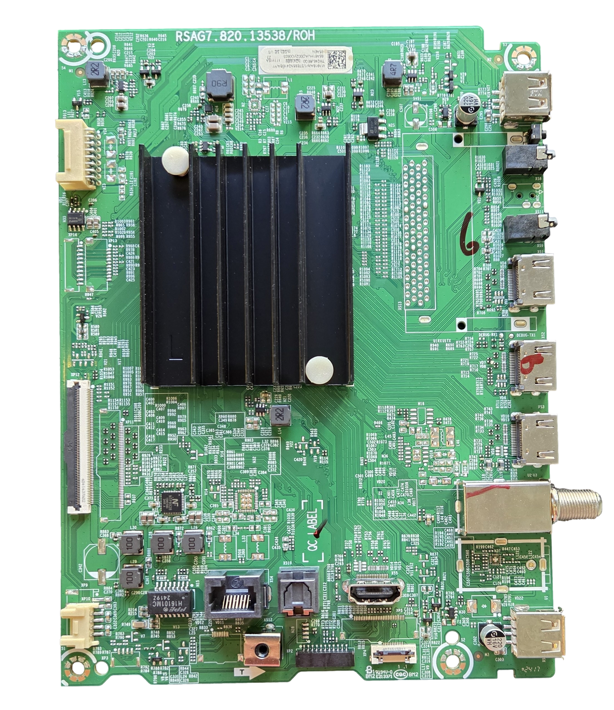 411916 Hisense Main Board, RASG.820.13538/ROH, 411915, 65A6N