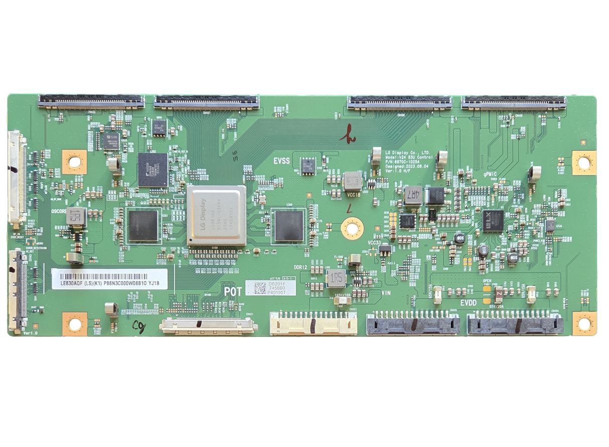 6871L-7458B LG T-Con, LE830AQF, 6870C-1025A, OLED83G4WUA