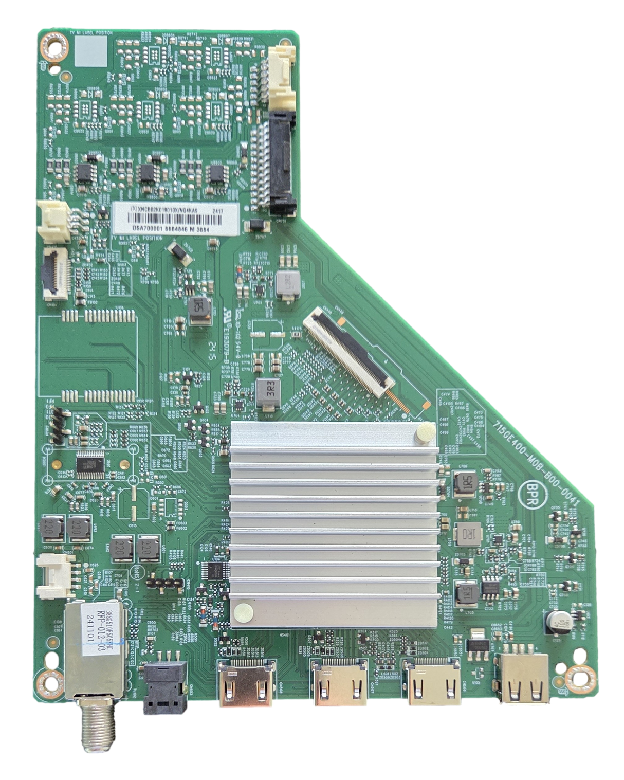 756TXNCB02K019 Vizio Main Board, (X)XNCB02K019010X, V4K70M-0801
