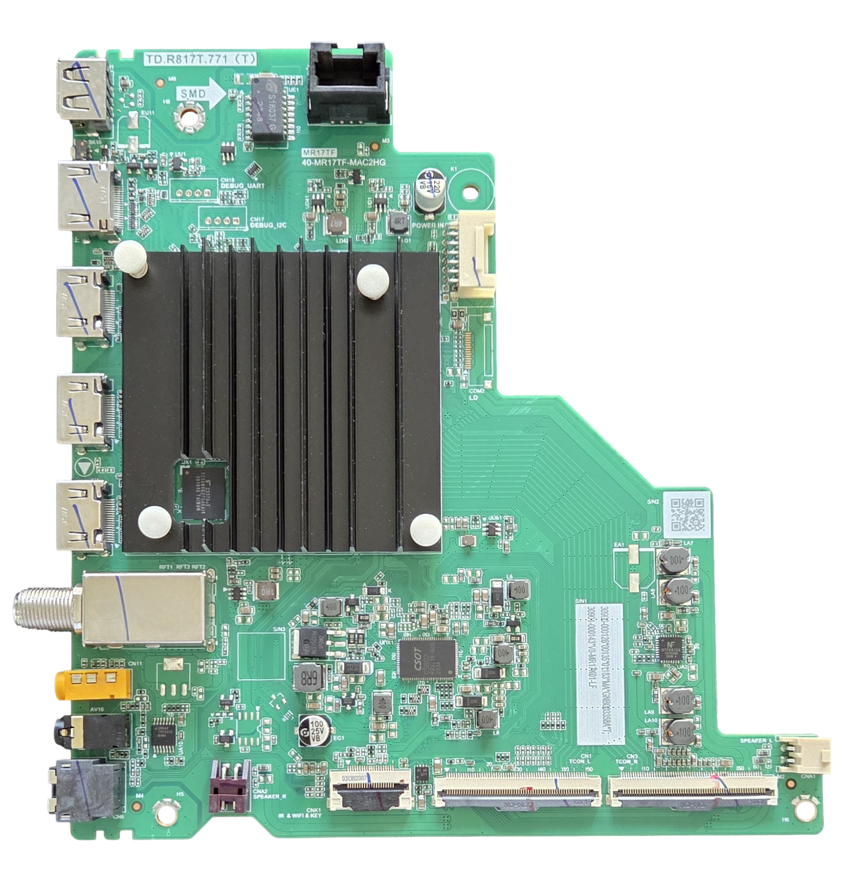 30900-000126 TCL Main Board, 40-MR17TF-MAC2HG, TD.R817T.771 (T), 30901-000143, 50S451