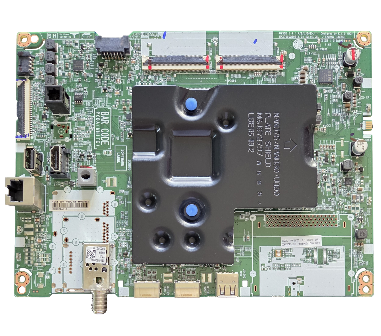 EBT68002902 LG Main Board, EAX70043606(1.3), 65UT7550AUA, 65UT7550AUA.BUSCLKR