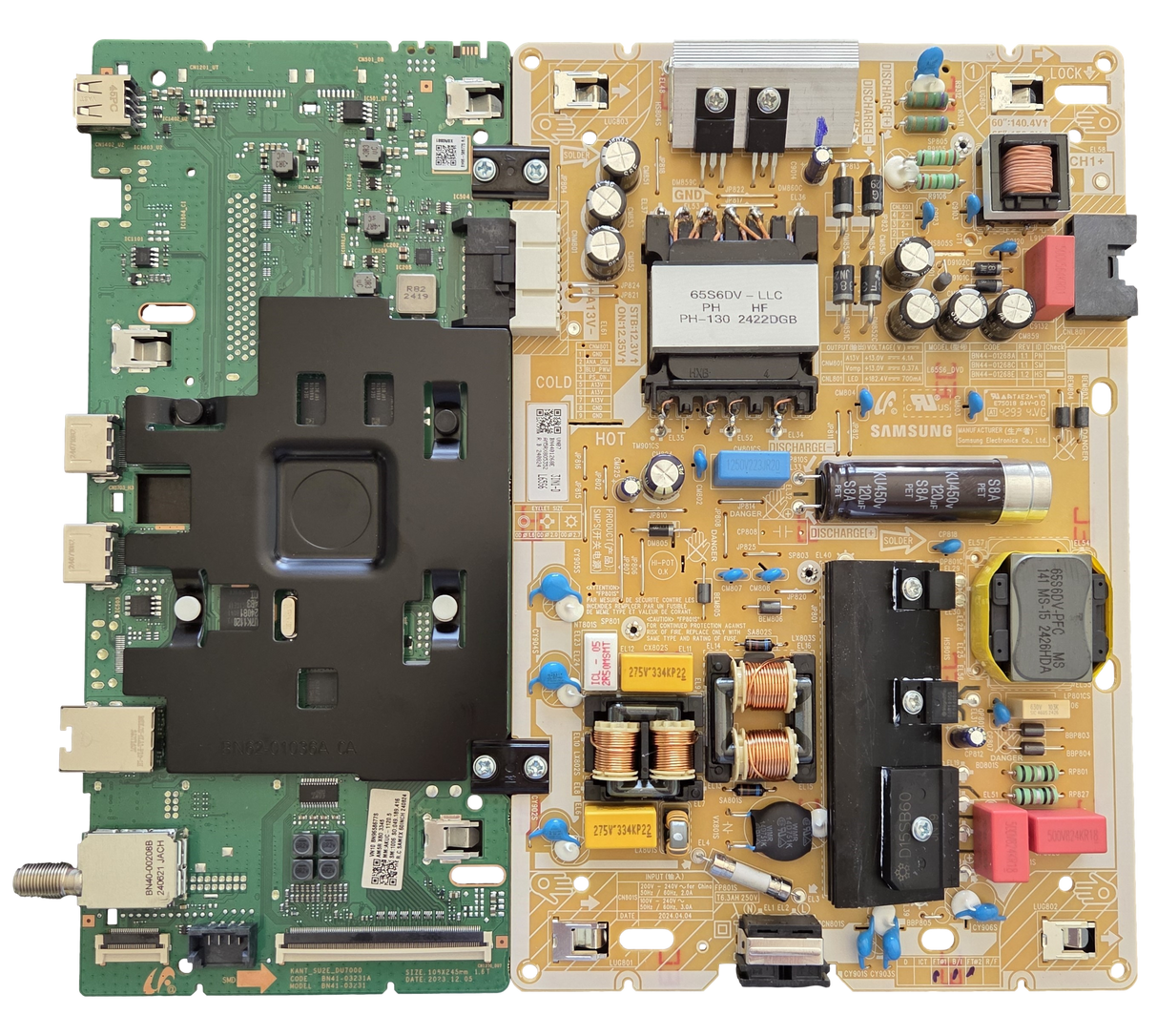BN96-58677S-COMBO Samsung Main Board/Power Supply, BN96-58677S-COMBO, BN44-01268E, UN60DU6900DXZA