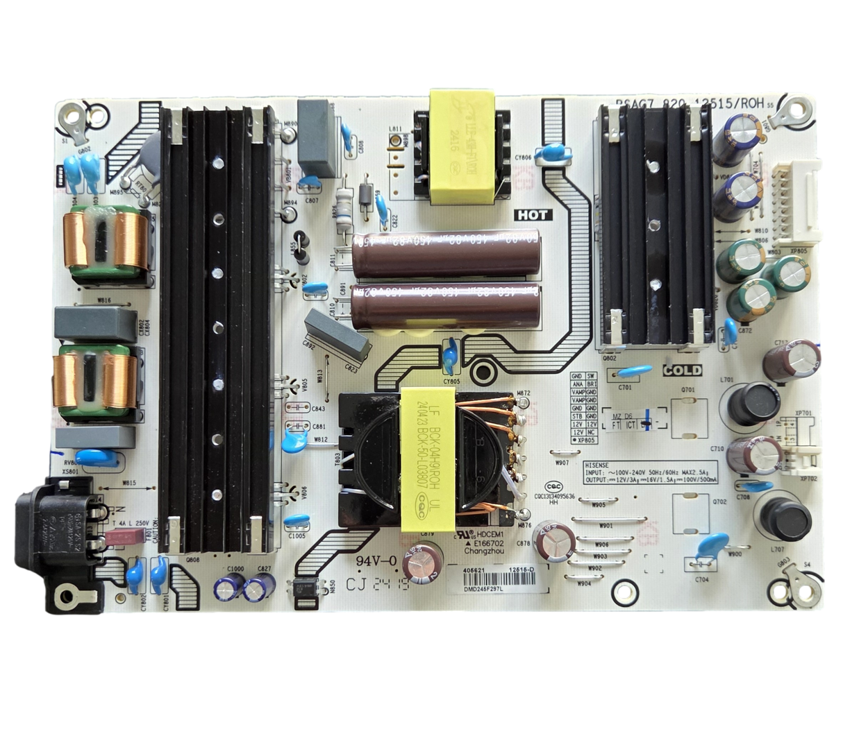 405621 Hisense Power Supply, RSAG7.820.12515/ROH, 65A6N