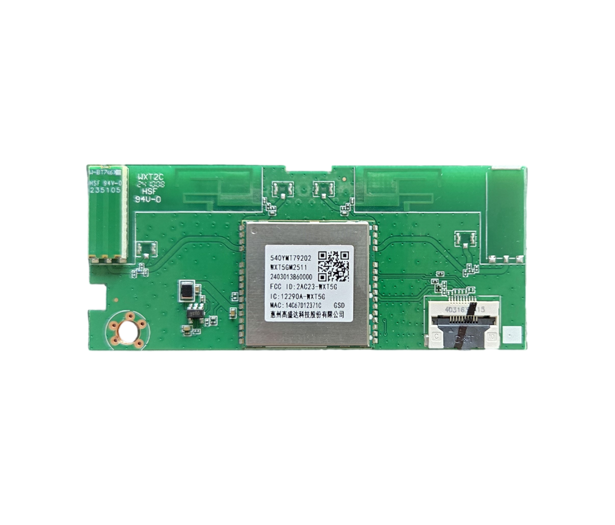 540YMT79202 Vizio Wi-Fi Module, WXT5GM2511, V4K65M-0810
