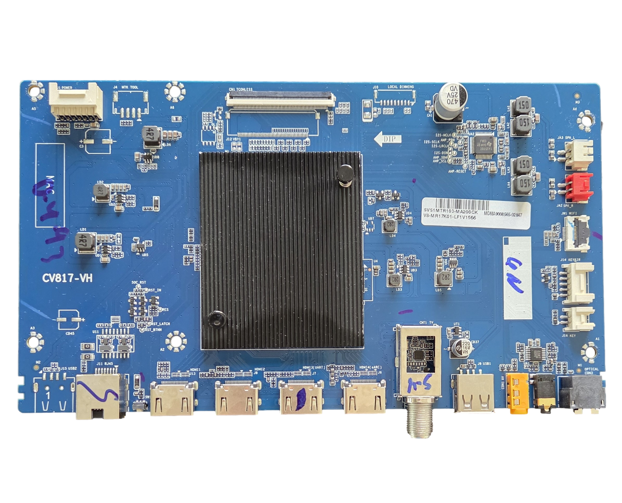 SVS1MTR103-MA200 Philips Main Board, V8-MR17K01-LF1V1566, CV817-VH, 55PUL7973/F7