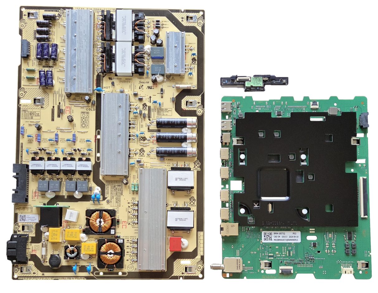QN75Q72DDFXZA Samsung TV Repair Parts Kit, BN94-18372Q Main Board, BN44-01107B Power Supply, BN59-01402A Wifi, QN75Q72DDFXZA UE04, QN75Q72DDFXZA