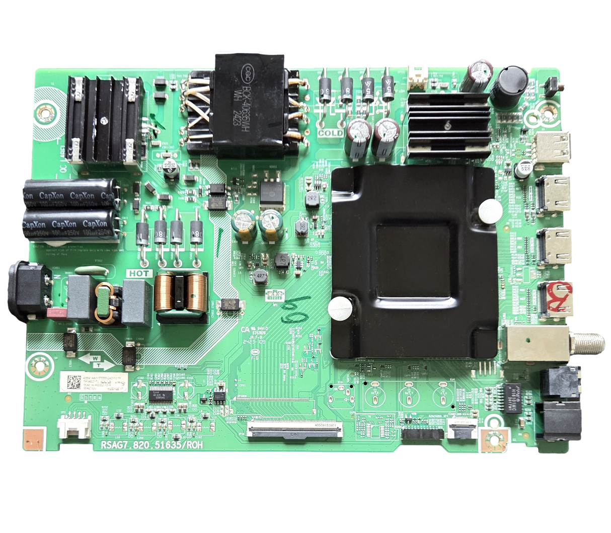 409841 Hisense Main Board, 409840, RSAG7.820.51635/ROH, 55R6030N